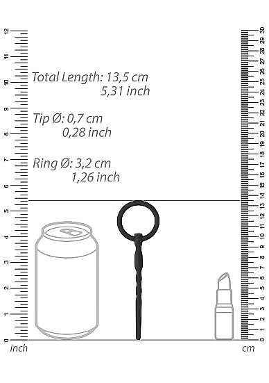 Ouch! Silicone Penis Plug 0.3 In/ 7mm