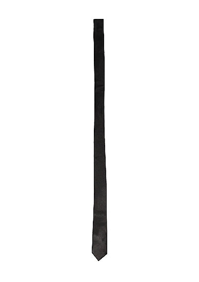 B&w Satin Bondage Tie Black
