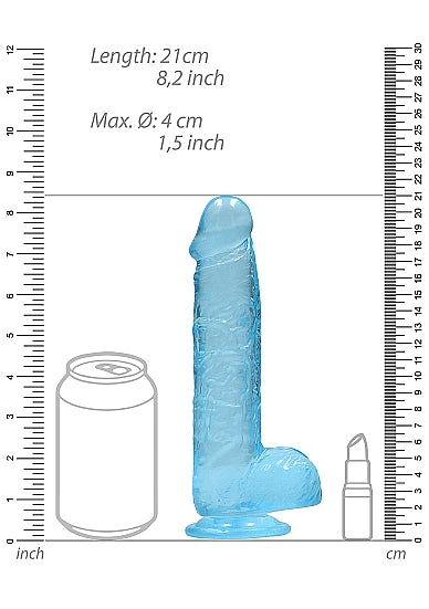 Realrock 8in Realistic Dildo W/ Balls