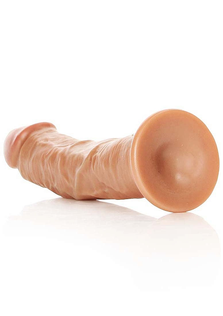 Realrock 7in Realistic Dildo Curved Tan