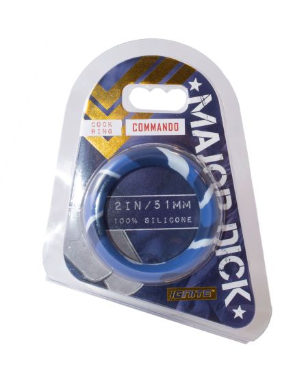 Major Dick Commando Silicone Donut Blue Camo