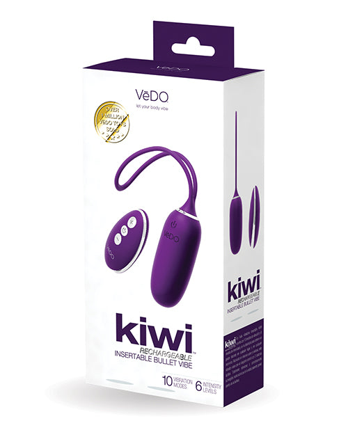 Vedo Kiwi Rechargeable Bullet Insertable