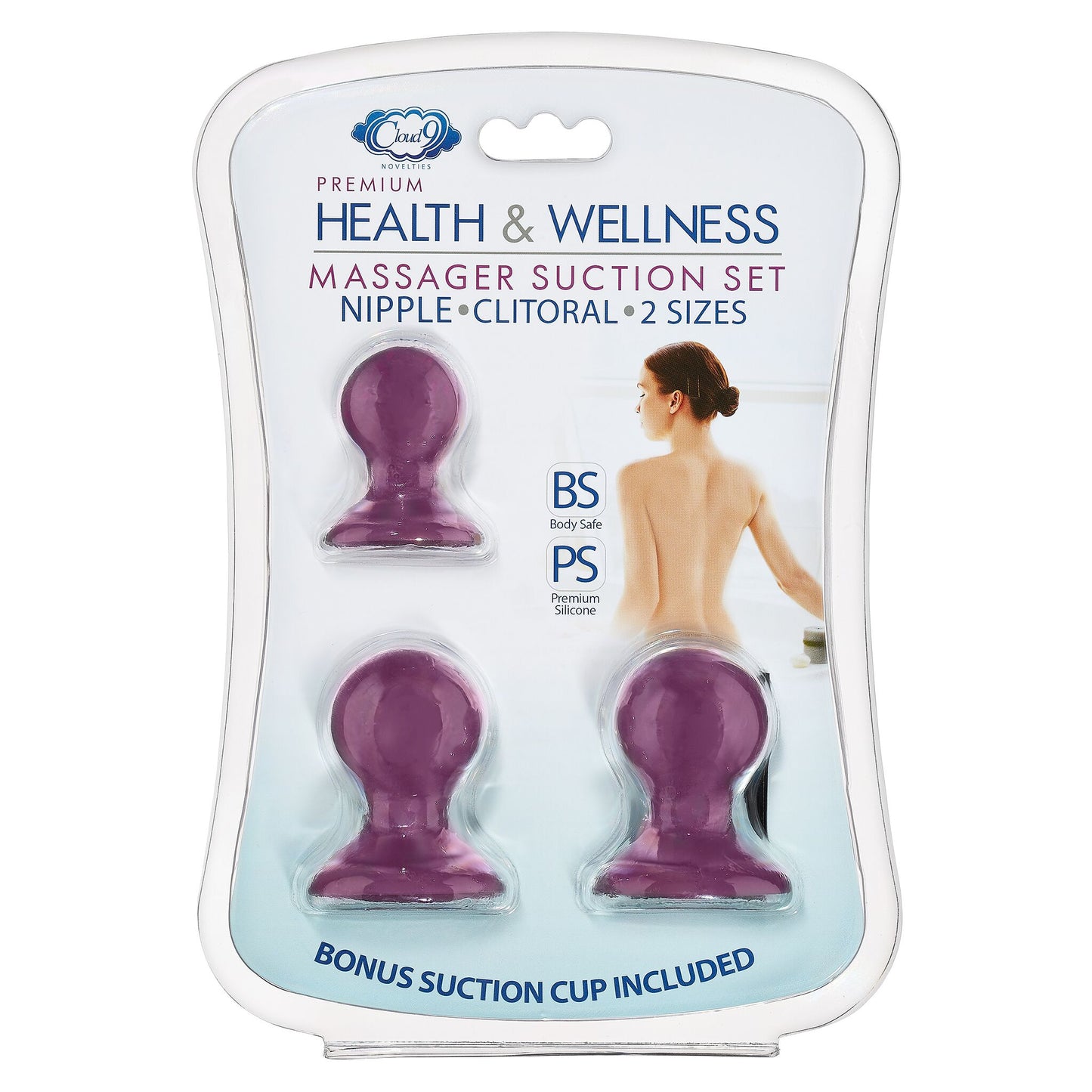Cloud 9 Health & Wellness Nipple & Clitoral Massager Suction Set