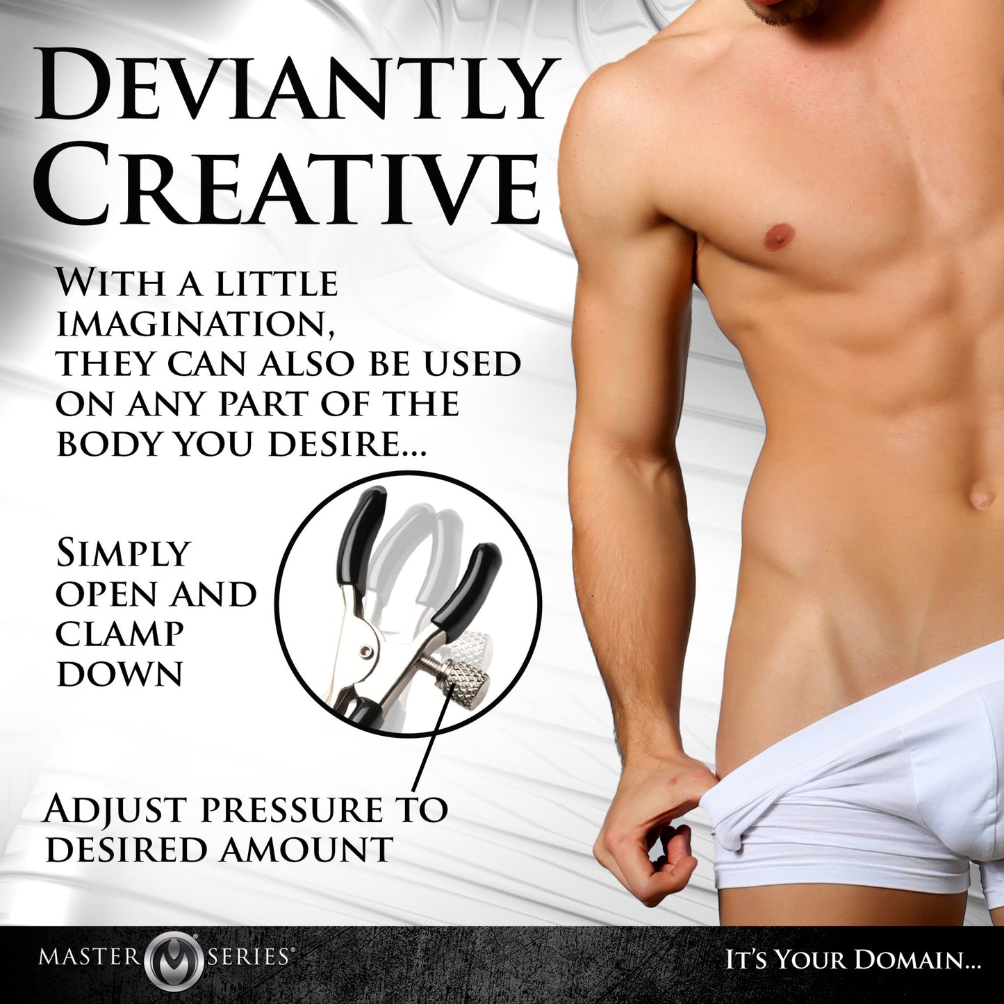 Master Series Daggers Double Chain Nipple Clamps