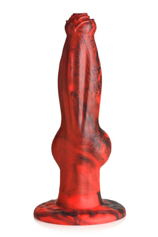 Creature Cocks Hell Wolf Thrusting & Vibrating Silicone Dildo W/ Remote