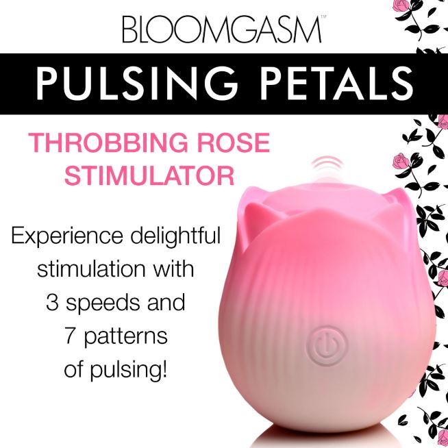 Pulsing Petals Throbbing Rose Stimulator - Pink