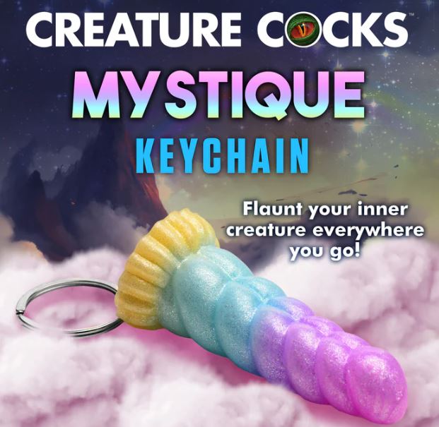 Creature Cocks Mystique Unicorn Silicone Keychain