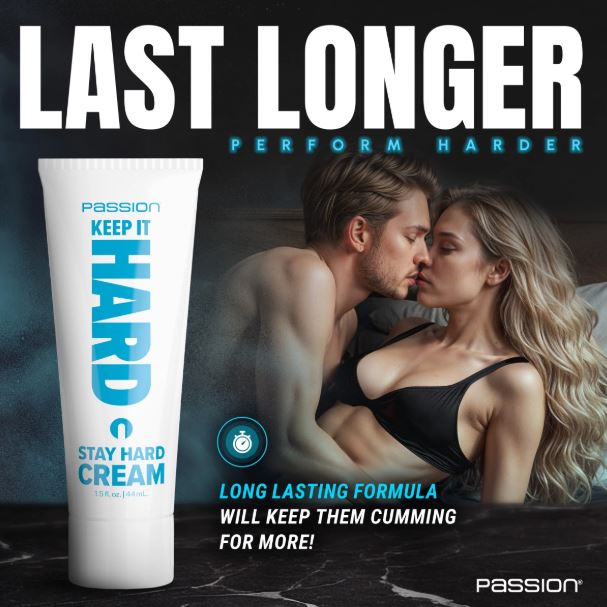 Passion Keep It Hard Stay Hard Cream 1.5 Oz