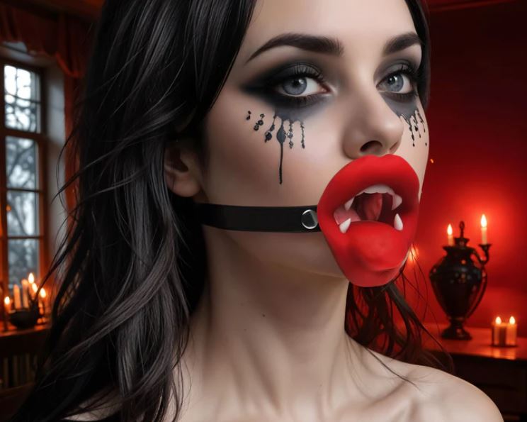 Master Series Vampire Mouth Gag Vibrating