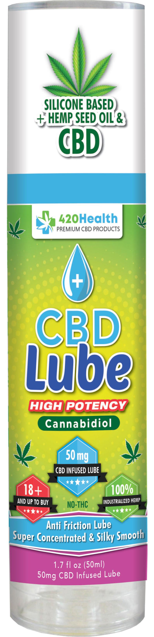 420 Health Cbd Lube 1.7 Oz Bottle