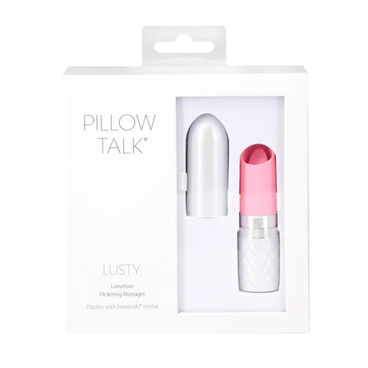 Pillow Talk Lusty Flickering Massager W/ Crystal