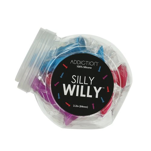 Addiction Silly Willy Glow In The Dark Mini Dongs 12pc Bowl