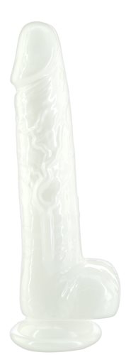 Addiction Pearl 7.5 Dong Pearl White Tpe W/ Bullet "