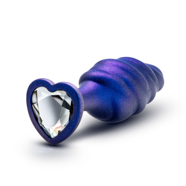 Anal Adventures Matrix Bumped Bling Plug Sapphire