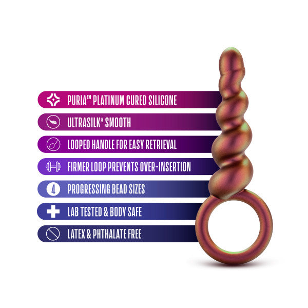 Anal Adventures Matrix Spiral Loop Plug Copper