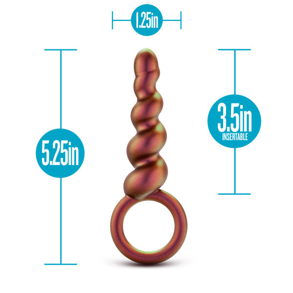 Anal Adventures Matrix Spiral Loop Plug Copper