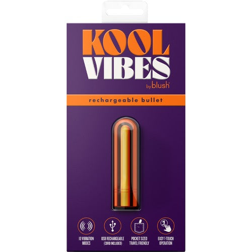 Kool Vibes - Rechargeable Mini Bullet - Tangerine