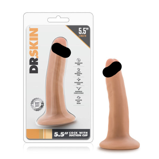 Dr Skin 5.5" Cock W/ Suction Cup