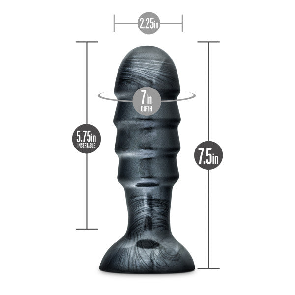 Jet Bruiser Carbon Metallic Black Butt Plug