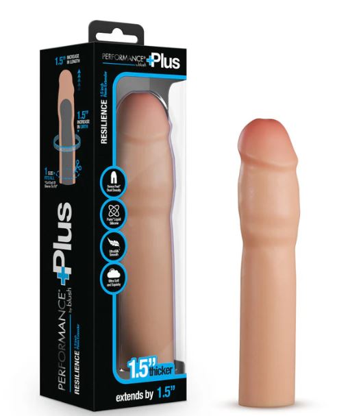 Performance Plus 1.25in Silicone Penis Xtender Beige