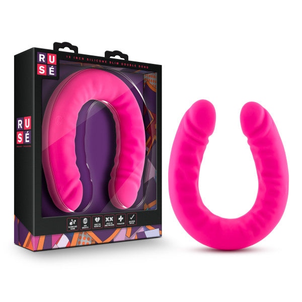 Ruse 18 Silicone Slim Double Dong "