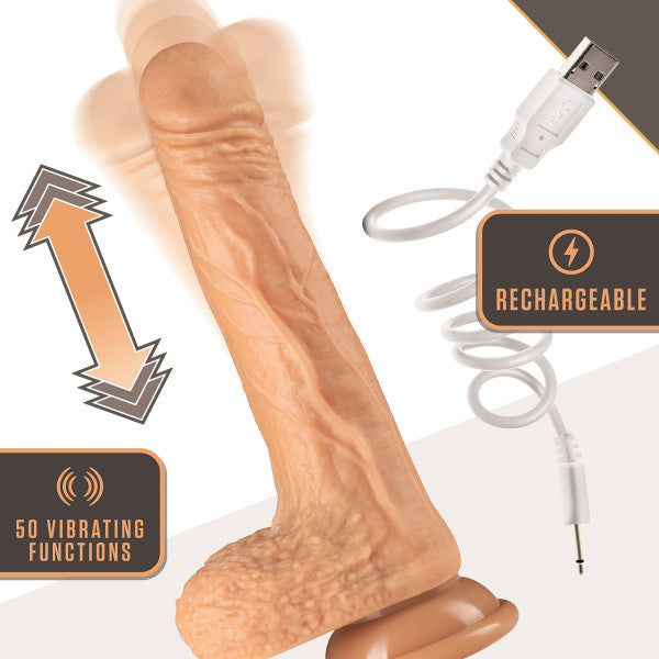 Dr Skin Dr Grey 7in Dildo Thrusting Vanilla