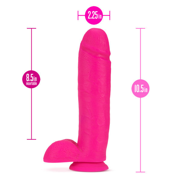 Neo 10in Dual Density Dildo Neon