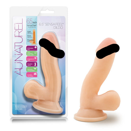 Au Naturel 6.5 Sensa Feel Dildo Beige "