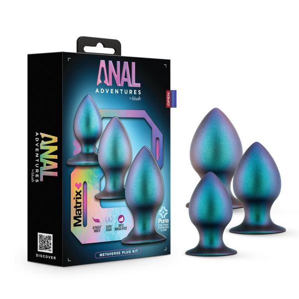 Anal Adventures Matrix Meta Verse Plug Kit Dark Milennia