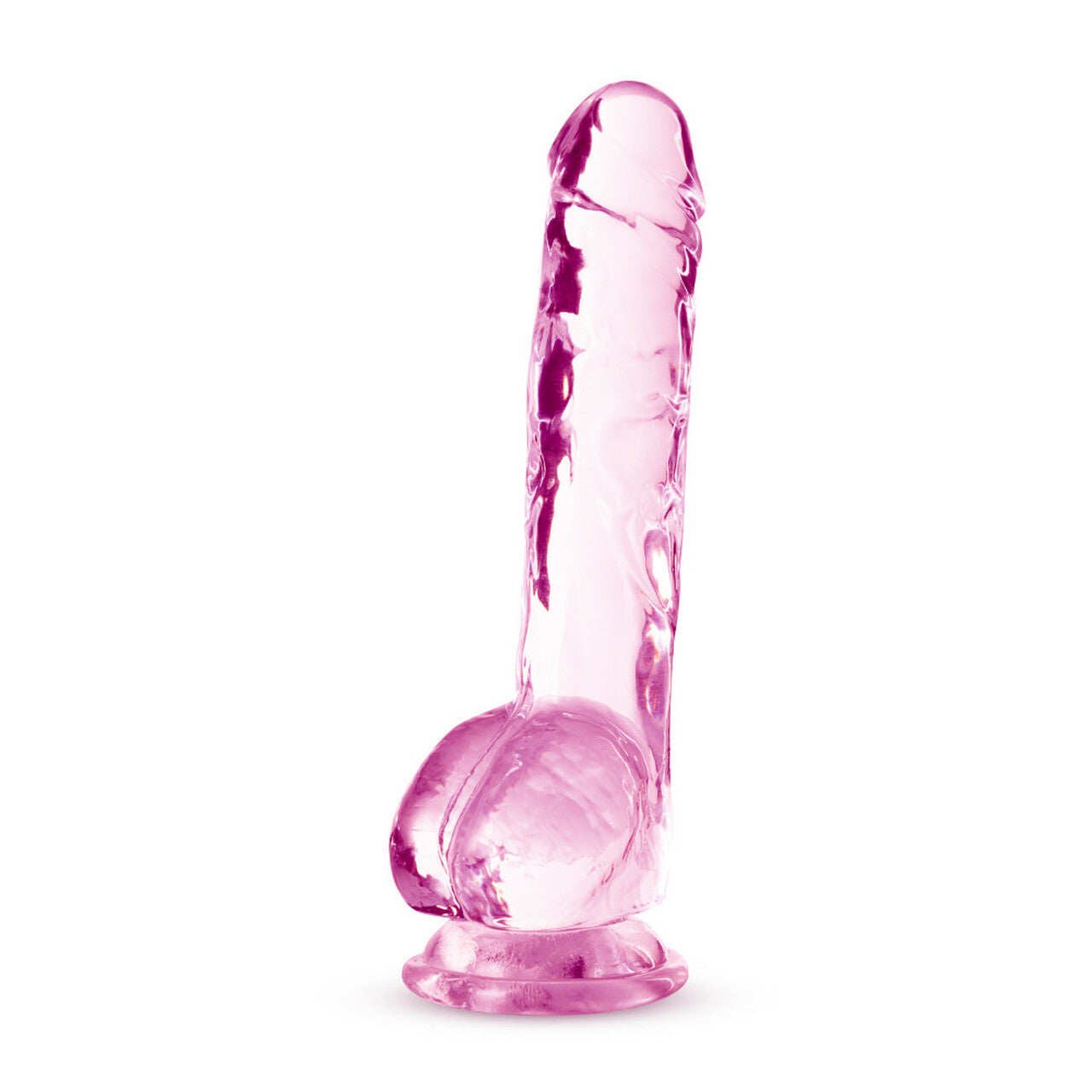 Naturally Yours 8in Rose Crystalline Dildo