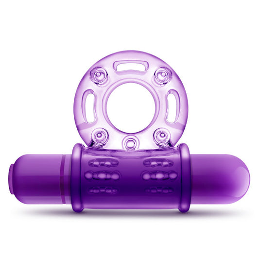 Play With Me Couples Play Vibrating Cockring Purple