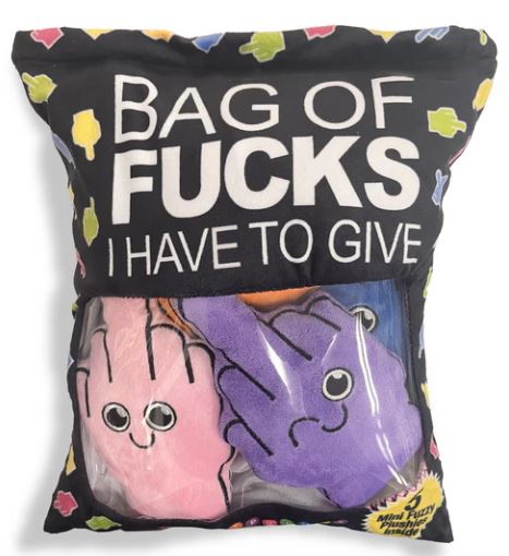 Plushy Pillow Bag Of Fucks To Give
