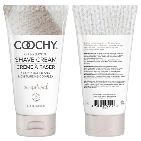 Coochy Shave Cream Au Natural Oz