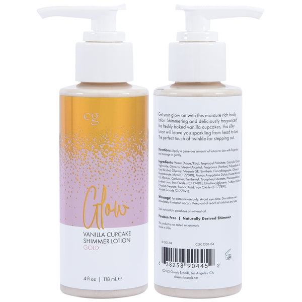 Glow Vanilla Cupcake Shimmer Lotion 4 Fl Oz