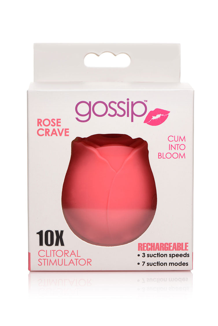 Gossip Rose 10x Suction Clit Stimulator Crave