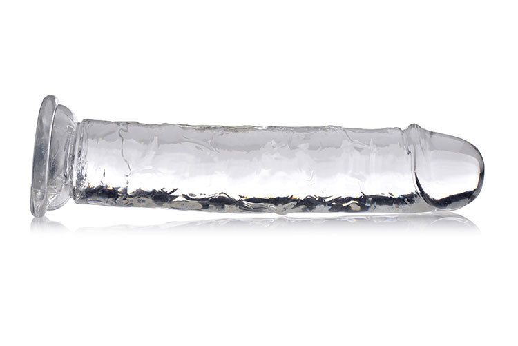 Jock C-thru 8in Clear Dildo Tpe