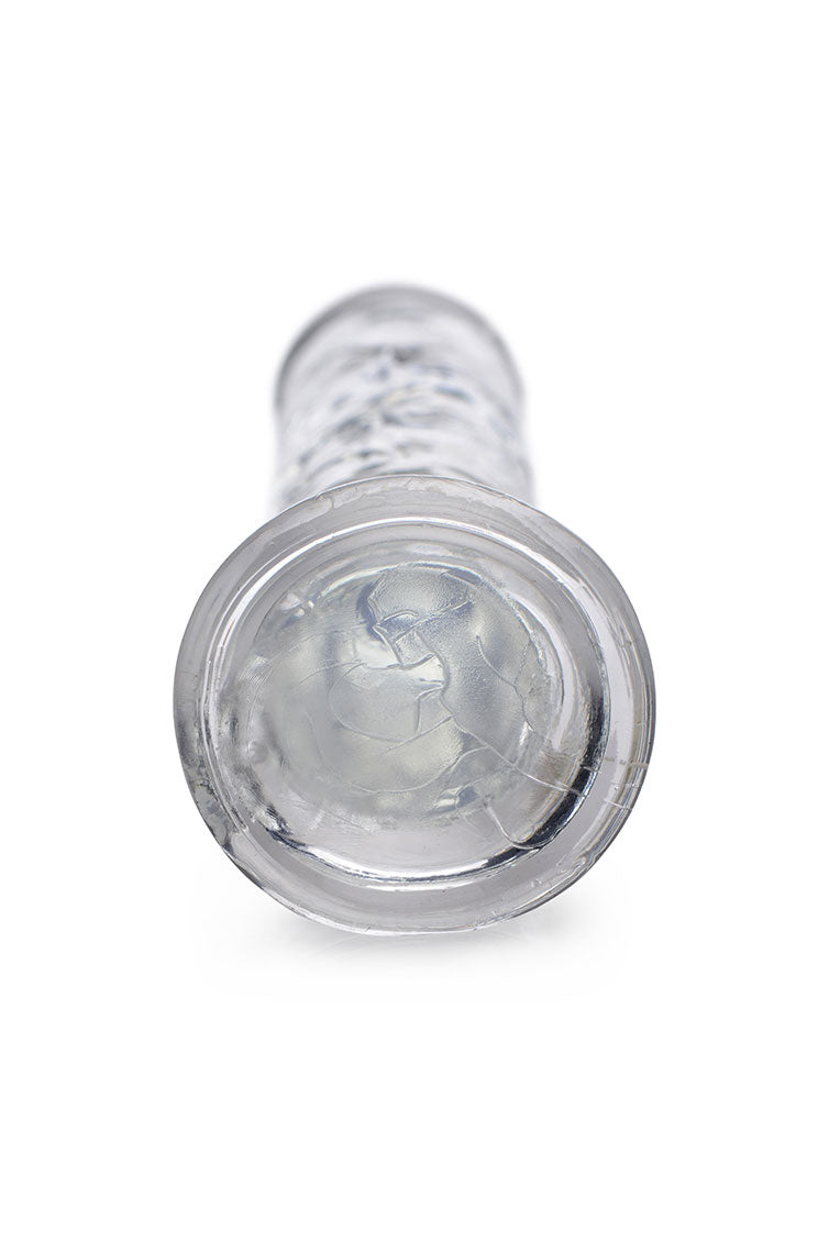 Jock C-thru 8in Clear Dildo Tpe