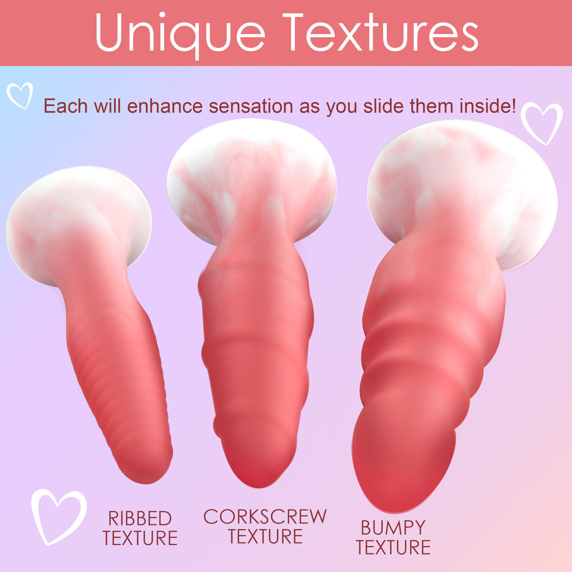 Simply Sweet Silicone Butt Plug Set