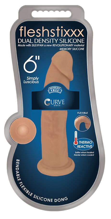 Fleshstixxx Silicone Dildo No Balls Latte