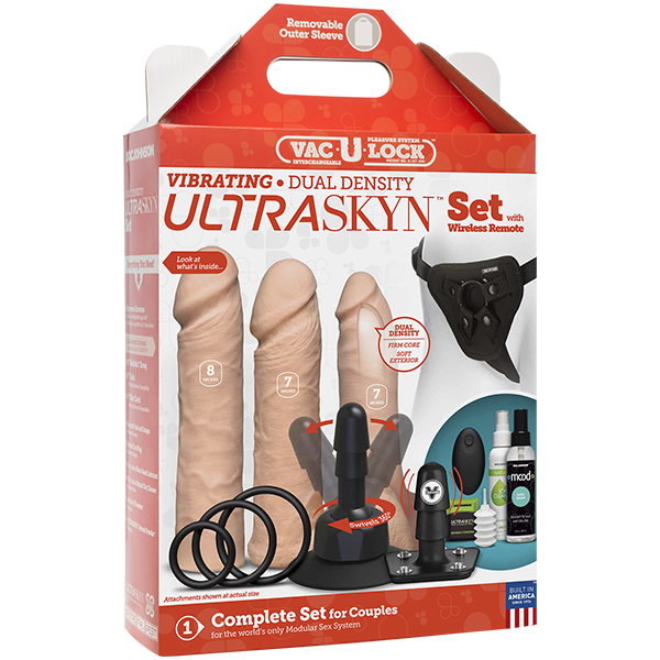 Vac-u-lock Vibrating Dual Density Ultraskyn Set