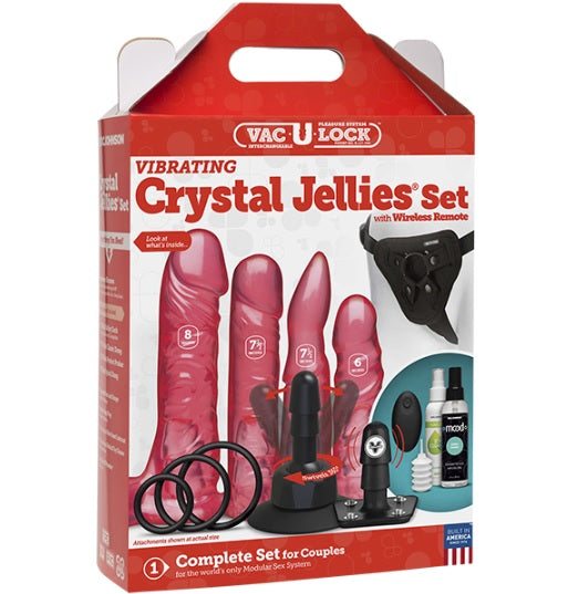 Vac U Lock Vibrating Crystal Jellie