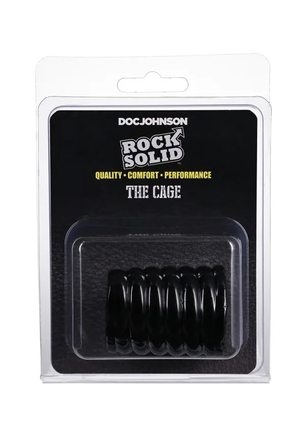 Rock Solid Cock Cage Black