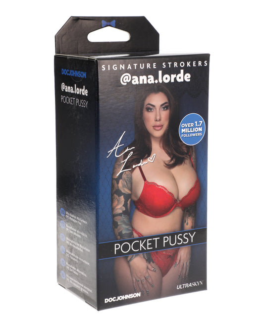 Signature Strokers Girls Of Social Media @ana.lorde Ultraskyn Pocket Pussy Vanilla