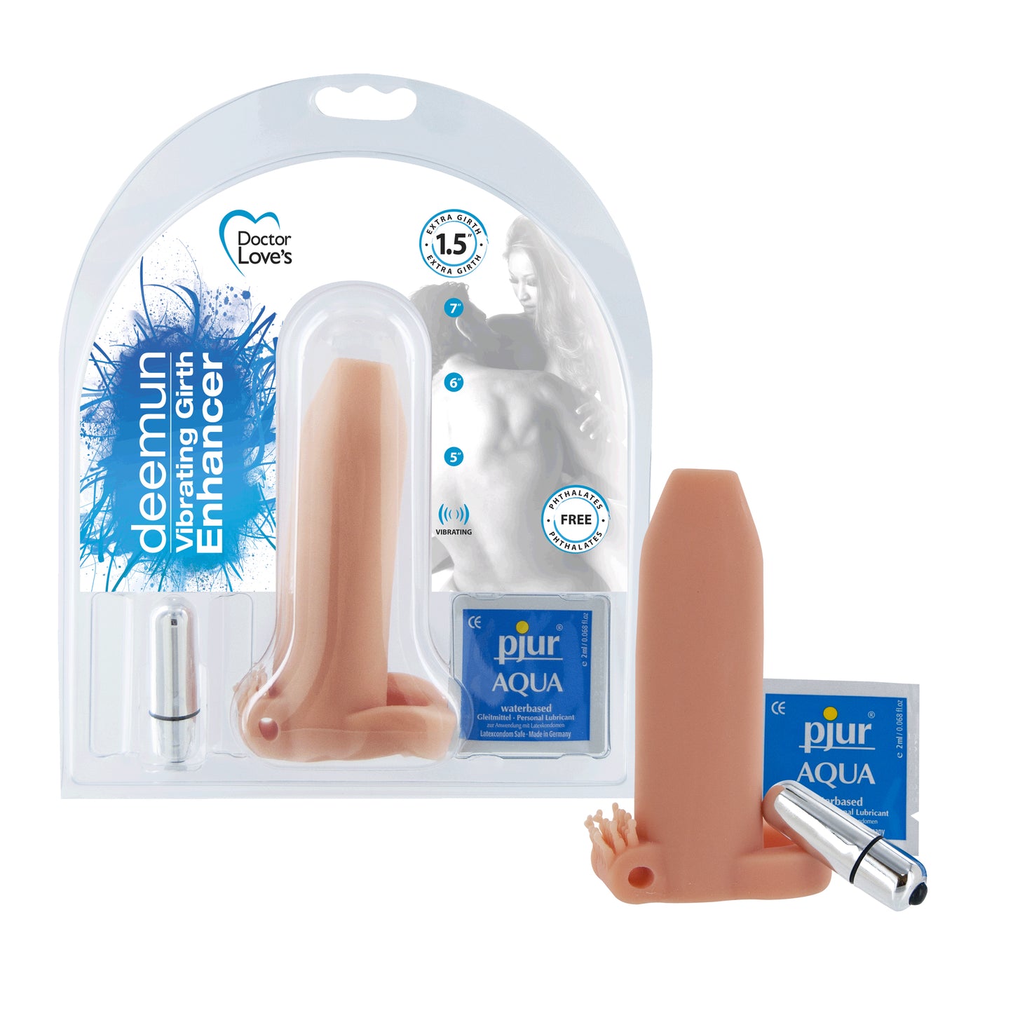 Vibrating Deemun Extra Girth Enhancer 6 X1.5