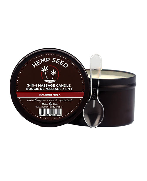 Hemp Seed 3-in-1 Candle Kashmir Musk 6oz