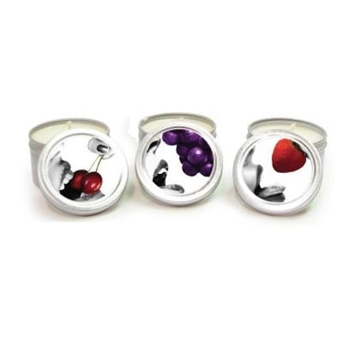 Candle 3 Pack Edible Cherry Grape Strawberry