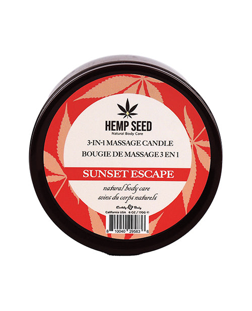 Hemp Seed 3-in-1 Massage Candle 6 Oz