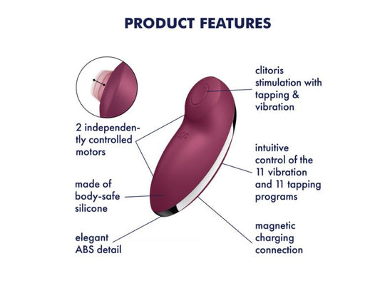 Satisfyer Tap & Climax 2 Red