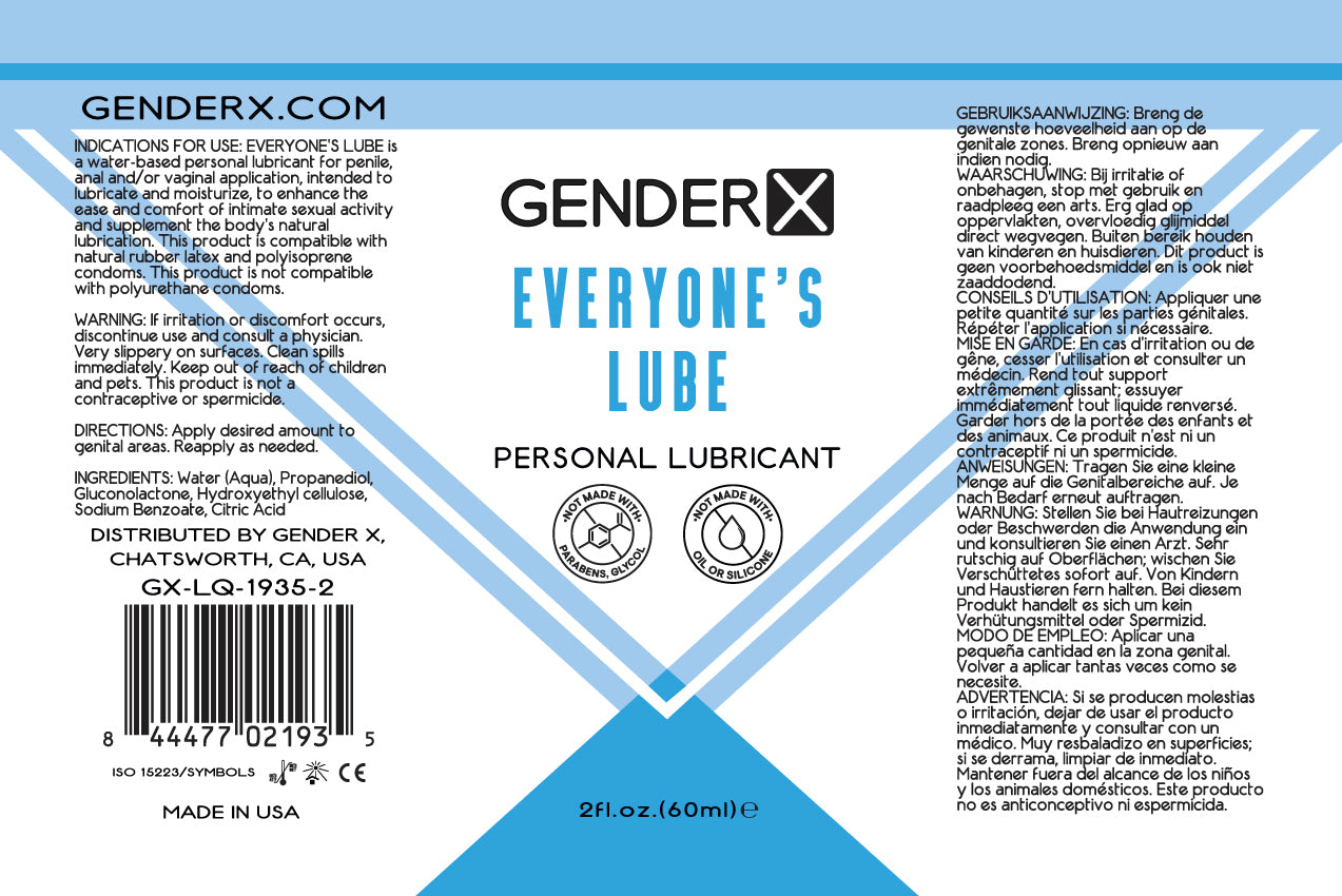 Gender X Everyones Lube