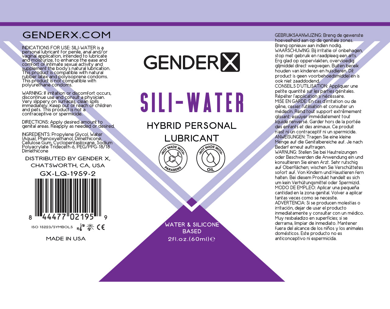 Gender X Sili-water